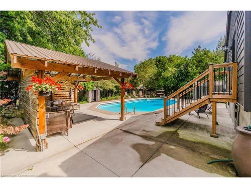 48 Templar Court, Cambridge, ON - Outdoor With In Ground Pool With Deck Patio Veranda