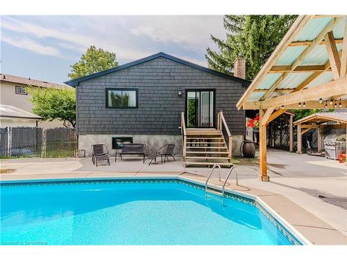 48 Templar Court, Cambridge, ON - Outdoor With In Ground Pool With Deck Patio Veranda