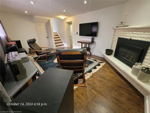 18 Dreger Avenue, Kitchener, ON - Indoor Photo Showing Other Room With Fireplace