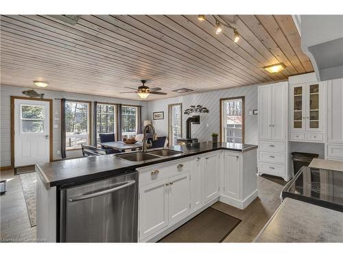 2815 Kawagama Lake Road, Dorset, ON - Indoor Photo Showing Kitchen With Double Sink