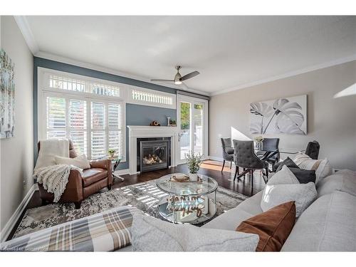 179 Doon Mills Drive, Kitchener, ON - Indoor Photo Showing Living Room With Fireplace