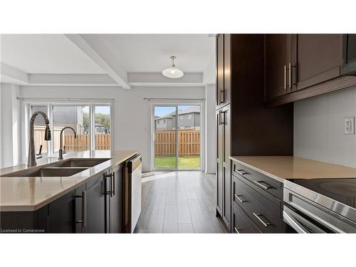 5 Bellhouse Avenue, Brantford, ON - Indoor Photo Showing Kitchen With Stainless Steel Kitchen With Double Sink With Upgraded Kitchen