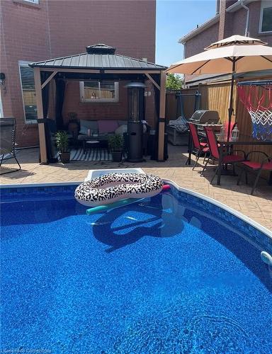 594 Burnett Avenue, Cambridge, ON - Outdoor With In Ground Pool With Deck Patio Veranda