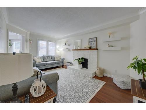 594 Burnett Avenue, Cambridge, ON - Indoor Photo Showing Living Room With Fireplace