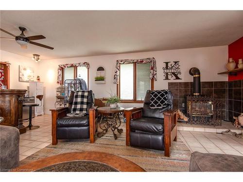 32 River Street, Bloomingdale, ON - Indoor Photo Showing Living Room With Fireplace