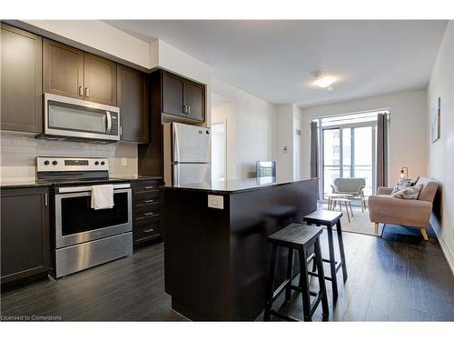 603-155 Caroline Street, Waterloo, ON - Indoor Photo Showing Kitchen With Upgraded Kitchen