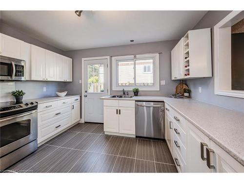 24 Cindy Avenue, Cambridge, ON - Indoor Photo Showing Kitchen With Stainless Steel Kitchen With Double Sink