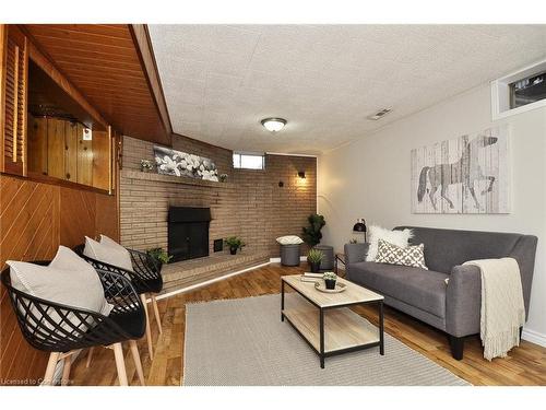 332 Grand Ridge Drive, Cambridge, ON - Indoor Photo Showing Living Room With Fireplace