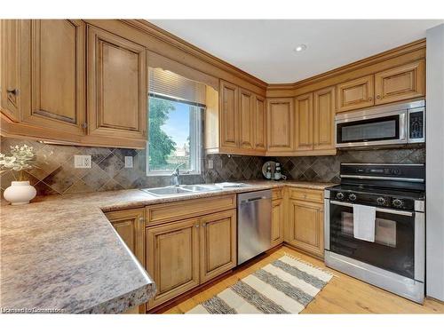 23 Wilhelm Street, Kitchener, ON - Indoor Photo Showing Kitchen With Double Sink