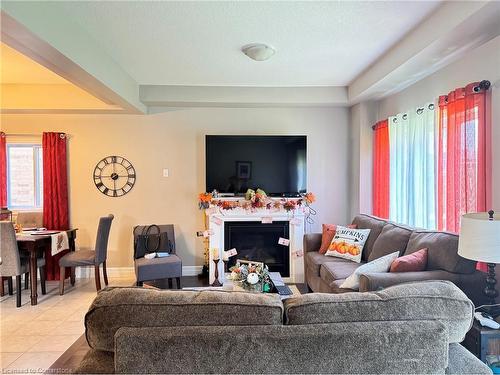 229 Watervale Crescent, Kitchener, ON - Indoor Photo Showing Living Room With Fireplace