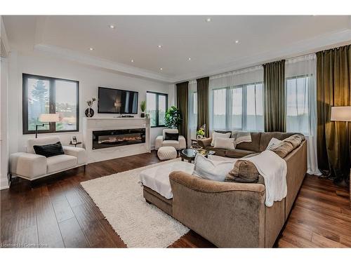 2029 Morrison Road, North Dumfries, ON - Indoor Photo Showing Living Room With Fireplace