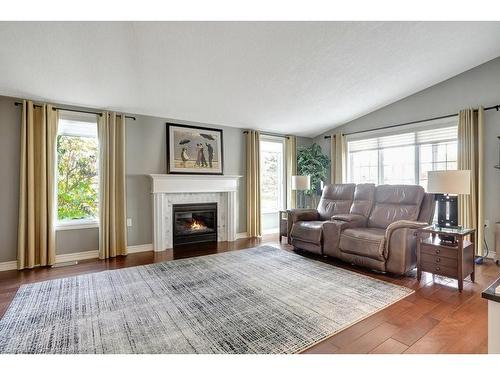 102 Bushmill Circle, Freelton, ON - Indoor Photo Showing Living Room With Fireplace