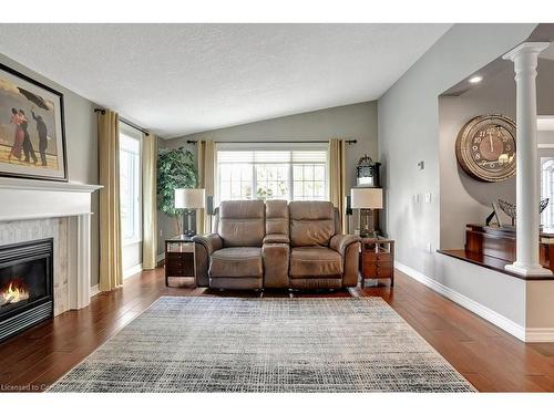 102 Bushmill Circle, Freelton, ON - Indoor Photo Showing Living Room With Fireplace