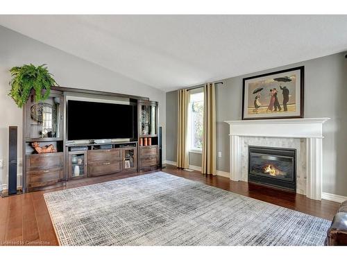 102 Bushmill Circle, Freelton, ON - Indoor Photo Showing Living Room With Fireplace