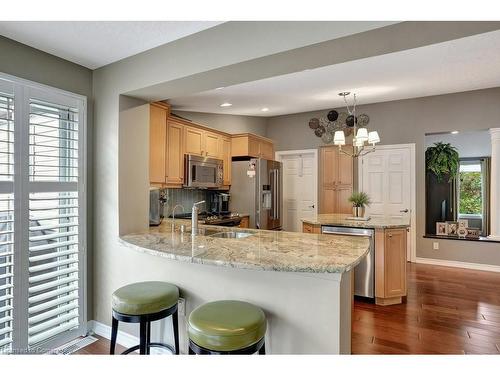 102 Bushmill Circle, Freelton, ON - Indoor Photo Showing Kitchen With Double Sink With Upgraded Kitchen