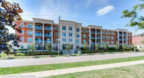 208-155 Commonwealth Street, Kitchener, ON - Outdoor With Balcony With Facade