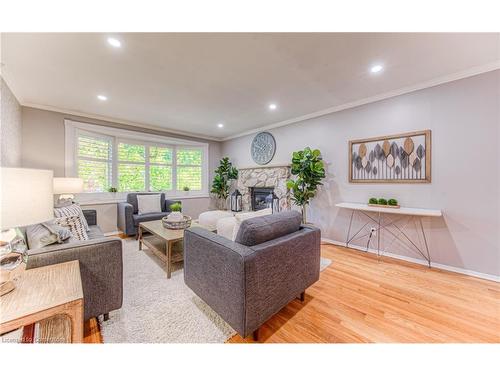 351 Thorncrest Drive, Waterloo, ON - Indoor Photo Showing Living Room With Fireplace