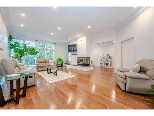 39 Mcdougall Road, Waterloo, ON - Indoor Photo Showing Living Room With Fireplace