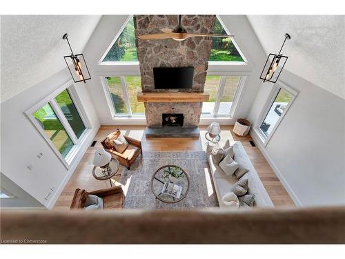 14 Welsh Drive, Ayr, ON - Indoor Photo Showing Living Room With Fireplace