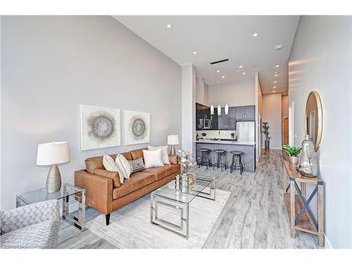 301-100 Garment Street, Kitchener, ON - Indoor Photo Showing Living Room