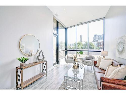 301-100 Garment Street, Kitchener, ON - Indoor Photo Showing Living Room