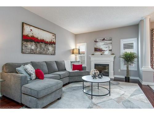 27 Verona Street, Kitchener, ON - Indoor Photo Showing Living Room With Fireplace