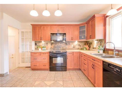 61 Evergreen Crescent, Kitchener, ON - Indoor Photo Showing Kitchen With Double Sink