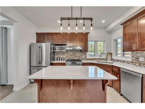 48 Isaiah Drive, Kitchener, ON - Indoor Photo Showing Kitchen With Stainless Steel Kitchen With Upgraded Kitchen