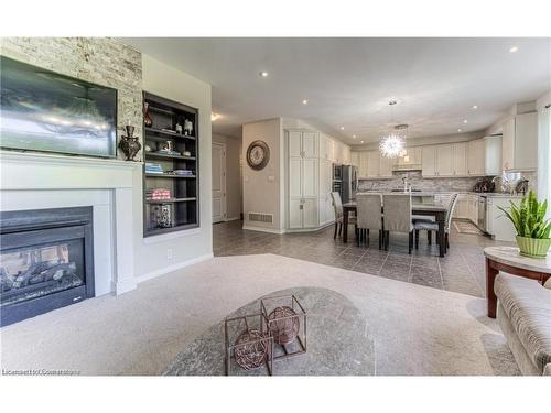 254 Seabrook Drive, Kitchener, ON - Indoor Photo Showing Living Room With Fireplace