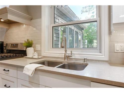 180 Edgehill Drive, Kitchener, ON - Indoor Photo Showing Kitchen With Double Sink