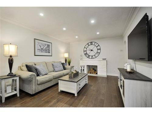 9 Christopher Drive, Cambridge, ON - Indoor Photo Showing Living Room With Fireplace