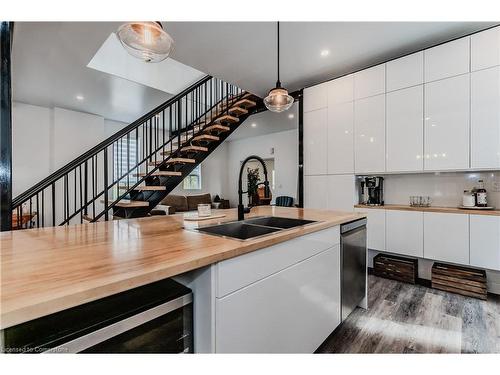 335 Leopold Street, Wingham, ON - Indoor Photo Showing Kitchen With Double Sink