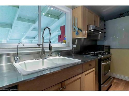 66 Short Street, Waterloo, ON - Indoor Photo Showing Kitchen With Double Sink