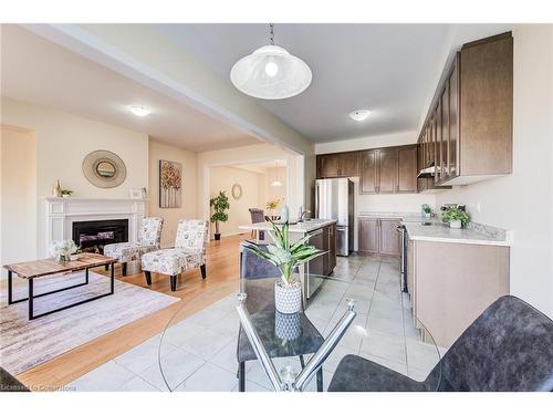 137 Huntingford Trail, Woodstock, ON - Indoor Photo Showing Living Room With Fireplace