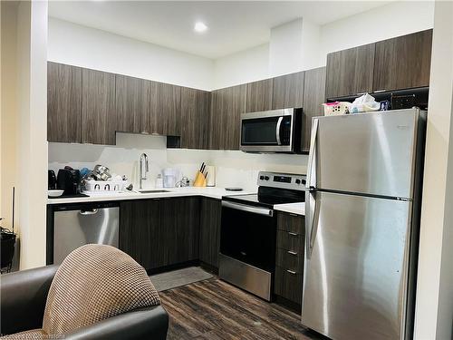 204-408 Dundas Street S, Cambridge, ON - Indoor Photo Showing Kitchen With Stainless Steel Kitchen