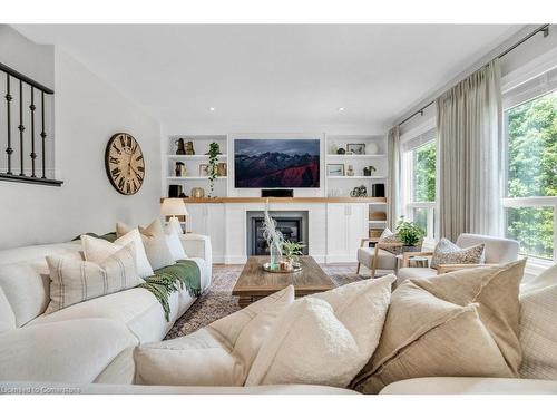 42 Grasswood Street, Kitchener, ON - Indoor Photo Showing Living Room With Fireplace