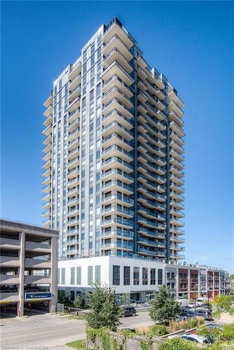 1508-155 Caroline Street S, Waterloo, ON - Outdoor With Balcony With Facade