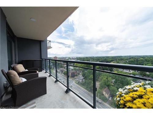 1508-155 Caroline Street S, Waterloo, ON - Outdoor With Balcony With View With Exterior