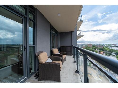 1508-155 Caroline Street S, Waterloo, ON - Outdoor With Balcony With View With Exterior