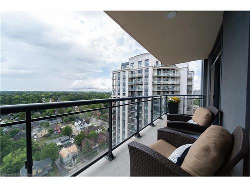 1508-155 Caroline Street S, Waterloo, ON - Outdoor With Balcony With View With Exterior