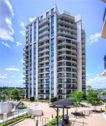 1508-155 Caroline Street S, Waterloo, ON - Outdoor With Balcony With Facade