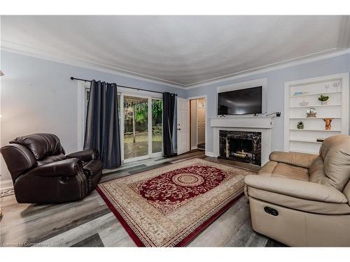 75 Jackson Avenue, Kitchener, ON - Indoor Photo Showing Living Room With Fireplace