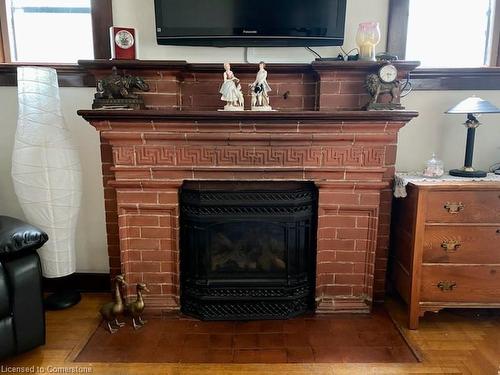 51 Cedar Street N, Kitchener, ON - Indoor Photo Showing Living Room With Fireplace