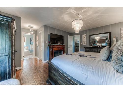 158 Harding Street, Kitchener, ON - Indoor Photo Showing Bedroom With Fireplace