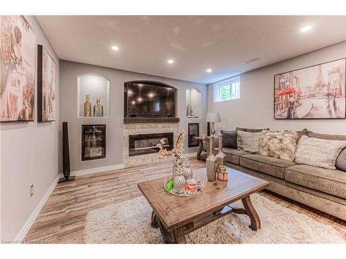 158 Harding Street, Kitchener, ON - Indoor Photo Showing Living Room With Fireplace