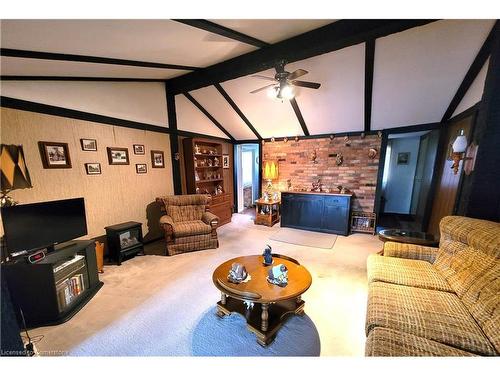 111 Riverbank Drive N, Cambridge, ON - Indoor Photo Showing Living Room With Fireplace