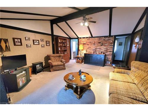 111 Riverbank Drive N, Cambridge, ON - Indoor Photo Showing Living Room With Fireplace