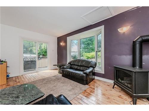 321 John Street, Mount Forest, ON - Indoor Photo Showing Living Room With Fireplace