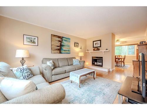 12-30 Green Valley Drive, Kitchener, ON - Indoor Photo Showing Living Room With Fireplace