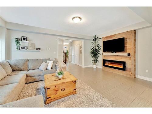 200 Birkinshaw Road, Cambridge, ON - Indoor Photo Showing Living Room With Fireplace